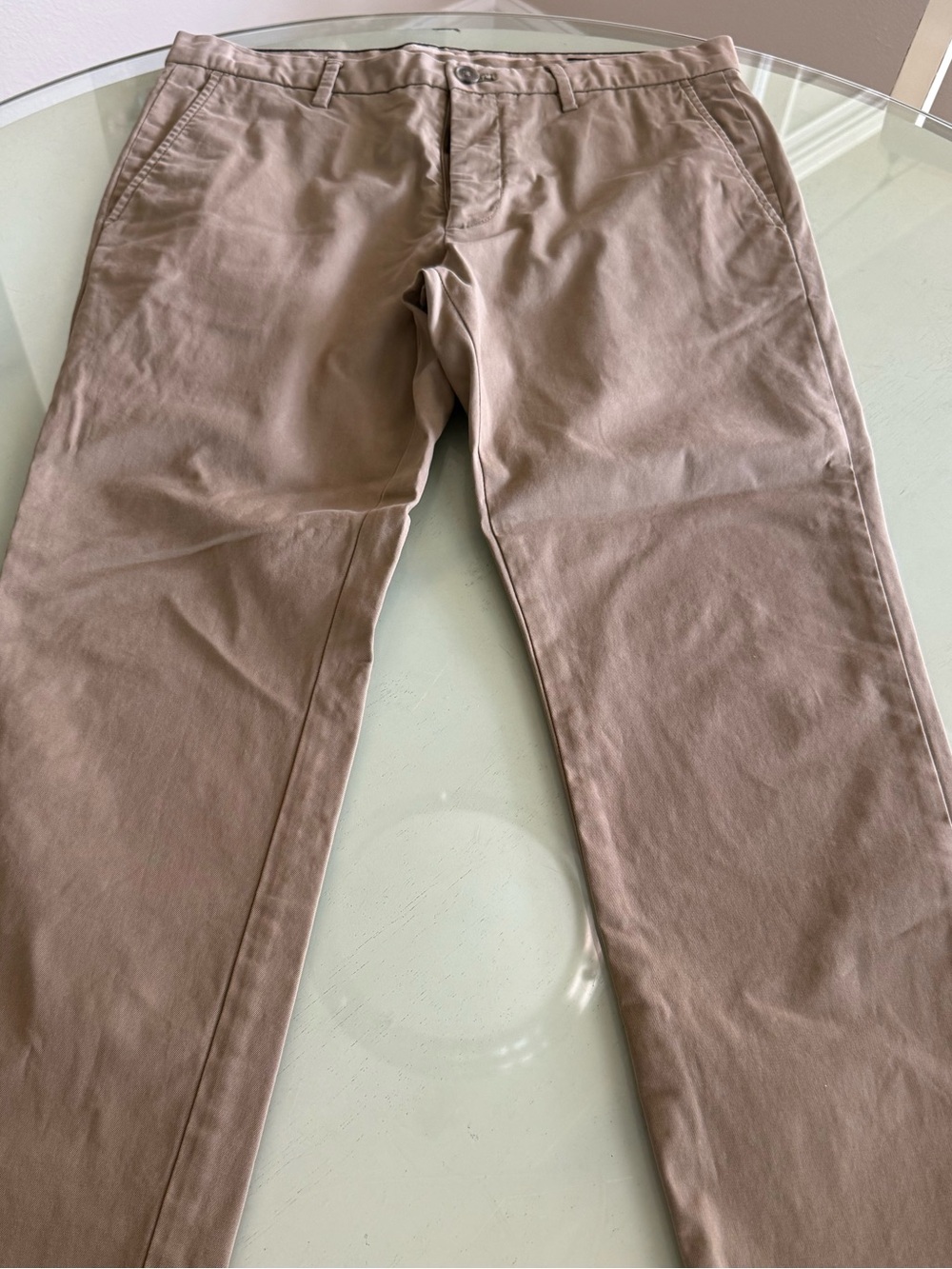Banana Republic Men's Khaki Straight-Leg Chinos - Light Brown
